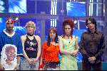 Hilversum 3 april 2004
Finale Idols in studio 22.
JK Idols Maud Idols Marlies Idols Irma Idols en Boris Idols