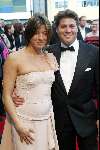 Scheveningen 4 april 2004
Premiere Lion King in Kurhaus.
Martijn Krabbe met zwangere vriendin Amanda