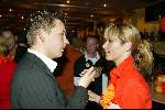 Amsterdam 19 april 2004
Premiere in Oranje in Amsterdam Arena.
 Wendy v Dijk met Matthijs Albers