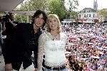 Utrecht 26 april 2004
Persconferentie Idols finalisten Maud Idols en Boris Idols in  schouwburg Utrecht.