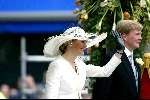 Delft 24 april 2004
Trouwen Prins Friso en Mabel Wisse Smit in stadhuis Delft.
Maxima met Prins Willem Alexander