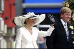 Delft 24 april 2004
Trouwen Prins Friso en Mabel Wisse Smit in stadhuis Delft.
Maxima met Prins Willem Alexander