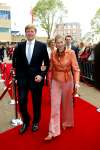 Scheveningen 29 april 2004
65e verjaardag van Pieter v Vollenhoven in het circustheater.
Prinses Maxima en Prins Willem Alexander