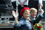 Groningen 30 april 2004
Koninginnedag 2004 in Warffum (Groningen)
Prinses Maxima  met Prins Willem Alexander