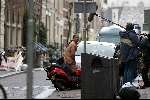 Opnames van naakte man in amsterdam