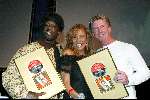 Amsterdam 10 april 2004
Presentatie boek Johnny Hoes in Heineken Music Hal.
Def Rhymz met Patty Brard en Dario
