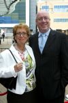Scheveningen 29 april 2004
65e verjaardag van Pieter v Vollenhoven in het circustheater.
Pim Bomans (ex staatsloterij) met vrouw