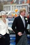Delft 24 april 2004
Trouwen Prins Friso en Mabel Wisse Smit in stadhuis Delft.
 Maxima  en Prins Willem Alexander