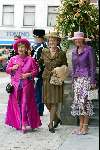 Delft 24 april 2004
Trouwen Prins Friso en Mabel Wisse Smit in stadhuis Delft.
Prinses Christina met Prinses Marriet en Prinses Irene