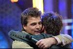 Hilversum 3 april 2004
Finale Idols in studio 22.
Eric Idols met Reinout Oerlemans