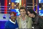 Hilversum 3 april 2004
Finale Idols in studio 22.
JK Idols met Reinout Oerlemans en Boris Idols