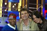 Hilversum 3 april 2004
Finale Idols in studio 22.
JK Idols met Reinout Oerlemans en Boris Idols