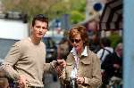 Amsterdam 22 april 2004
Richard Krajicek met Emma en Daphne Deckers op de pc hooftstraat. Deze dag zijn ze 10 jaar bij elkaar