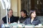 Amsterdam 5 april 2004
Robert ten Brink op terras bij Joffers
