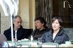 Amsterdam 5 april 2004
Robert ten Brink op terras bij Joffers