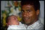 Romario met zijn jongste zoon 1993 Barcelona