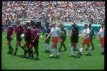 Ronald Koeman tijdens het wereldkampioenschap voetbal 1994 USA