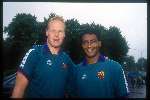 Romario met Ronald koeman
beide spelend voor FC Barcelona