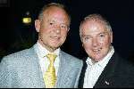 Amsterdam 10 april 2004
Presentatie boek Johnny Hoes in Heineken Music Hal.
Ronnie Tober en Jan Jochems
