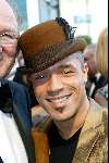 Scheveningen 4 april 2004
Premiere Lion King in Kurhaus.
Stanley Burlesson met hoed