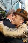 Scheveningen 4 april 2004
Premiere Lion King in Kurhaus.
Stanley Burlesson met hoed
