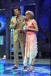 Hilversum 3 april 2004
Finale Idols in studio 22.
Tooske Breugem met Reinout Oerlemans