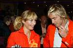 Amsterdam 19 april 2004
Premiere in Oranje in Amsterdam Arena.
Wendy v Dijk met Chris Zegers