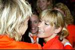 Amsterdam 19 april 2004
Premiere in Oranje in Amsterdam Arena.
Wendy v Dijk met Chris Zegers