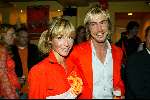 Amsterdam 19 april 2004
Premiere in Oranje in Amsterdam Arena.
Wendy v Dijk met Chris Zegers