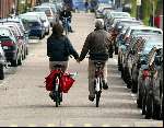 Amsterdam 5april 2003
Wilbert Gieske met vriendin op fiets