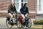Amsterdam 5april 2003
Wilbert Gieske met vriendin op fiets