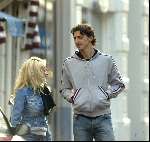 Amsterdam 9 april 2004
Zlatan Ibrahimovic met vriendin op PC hooftstraat