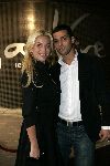 Rotterdam 21 april 2005
Etentje Jimmy Choo met bn ers bij Jackie.
Angela Kluivert met bedrijfsleider van Jackie's Soufian Asafiati