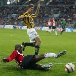 Eindhoven, 23 April 2005 Kampioenswedstrijd PSV-Vitesse, eindstand 3-0
DaMarcus Beasley.