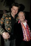 Hilversum 1 april 2005
Afscheidsfeestje van Beau v Erven Dorens. Beau    en  Ramses Shaffy