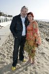 Bloemendaal 2 april 2005
Opening van strandtent vroeger.
Ernst Daniel Smid en zijn vrouw