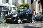 Amsterdam 2 april 2005
Fabienne de Vries met Porsche