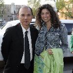Rotterdam 21 april 2005
Etentje Jimmy Choo met bn ers bij Jackie.
Jimmy Choo met Femmeke de Wind