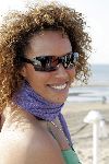 Bloemendaal 2 april 2005
Opening van strandtent vroeger.
Glennis Grace  met zonnebril