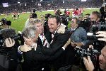 Eindhoven, 23 April 2005
PSV voor de 18e ker landskampioen
Guus Hiddink met zijn assistenten Fred Rutten en Rene Eykelkamp