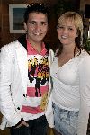Volendam 22 april 2005
Presentatie dvd Jan Smit bij Old Dutch.
Jan Smit  met   zus
