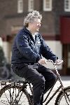 Amsterdam 4 april 2005
Jan Timman op fiets