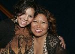 Amsterdam 13 april 2005
Premiere African Footprint in Pepsi stage.
Justine Pelmelay met dochter.