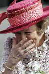 Scheveningen 30 april 2005
Koningin Beatrix in Scheveningen met familie.
Koningin Beatrix lachend