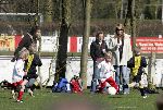 Naarden 2 april 2005
Linda de Mol en Sander Vahle naar het voetballen met Julian en hun dochter.