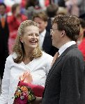 Scheveningen 30 april 2005
Koningin Beatrix in Scheveningen met familie.
Mabel Wisse Smit en Prins Friso