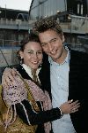 Amsterdam 11 april 2005
Feest op supperclub boot.
Matthijs Albers met een vriendin