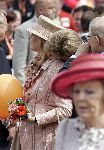 Scheveningen 30 april 2005
Koningin Beatrix in Scheveningen met familie.
Prins Willem Alexander en Maxima zwanger met hoed
