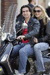 Amsterdam 23 april 2005
Nicolette v Dam met vriend op vespa scooter