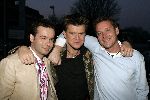 Hilversum 1 april 2005
Afscheidsfeestje van Beau v Erven Dorens. 
Beau   Peter v d Vorst en Albert Verlinde